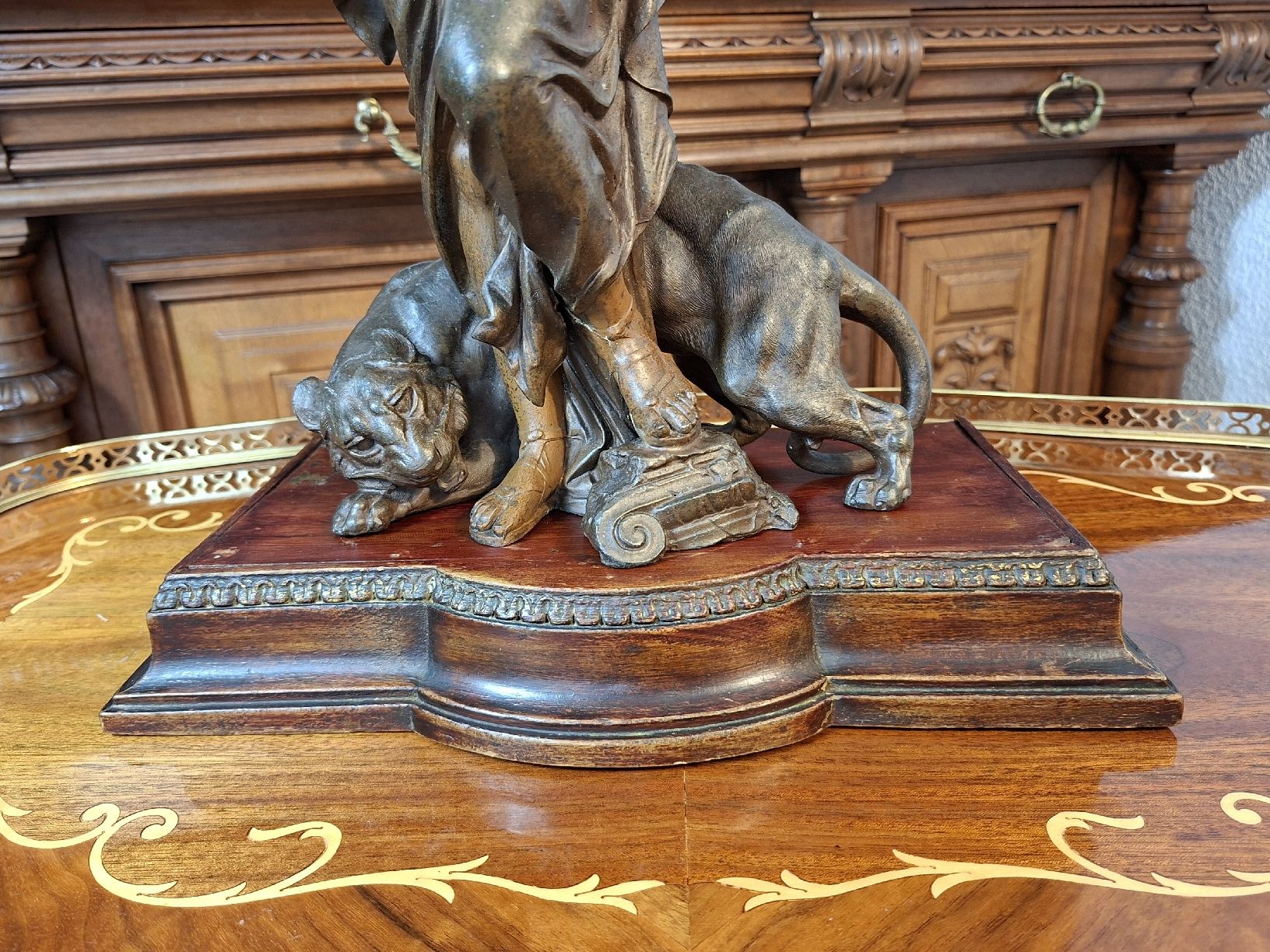 Sculture & Statue: Antike Bronze Skulptur Orpheus mit Lyra – Usato da Steffisburg venduto da ZeitReise_ 2