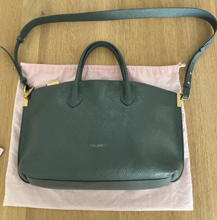 Coccinelle Damen Handtasche Grün Leder