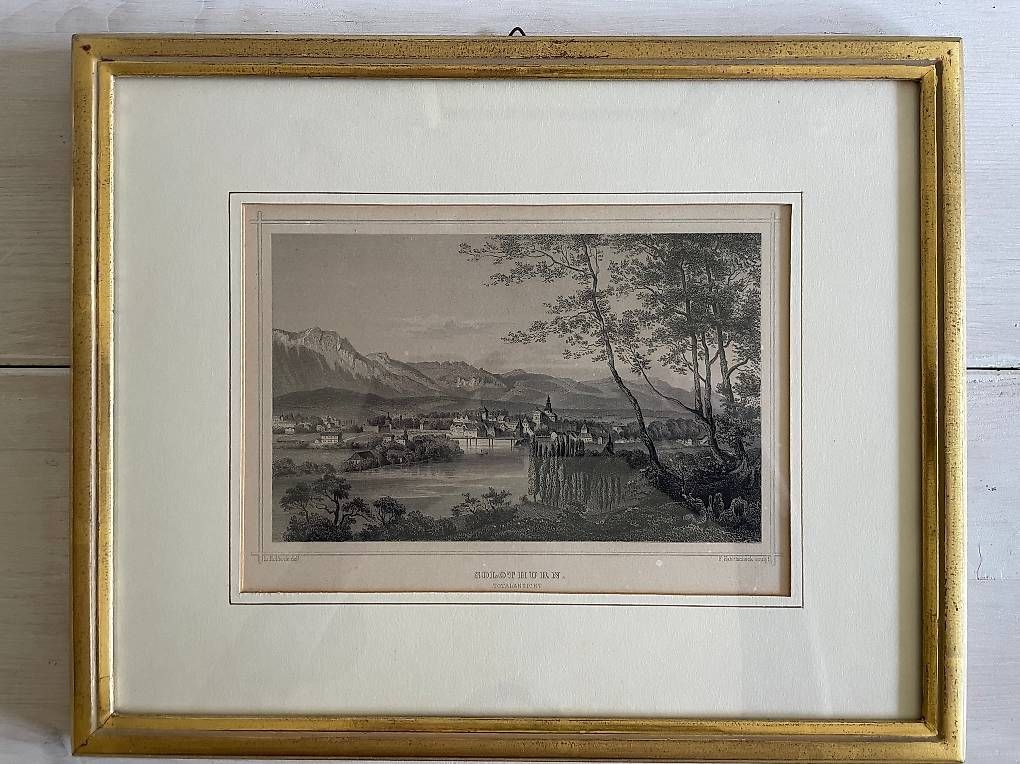 Gravures: Stahlstich "Solothurn Totalansicht" (1870) – D'occasion à Bern par ebl_tqk2