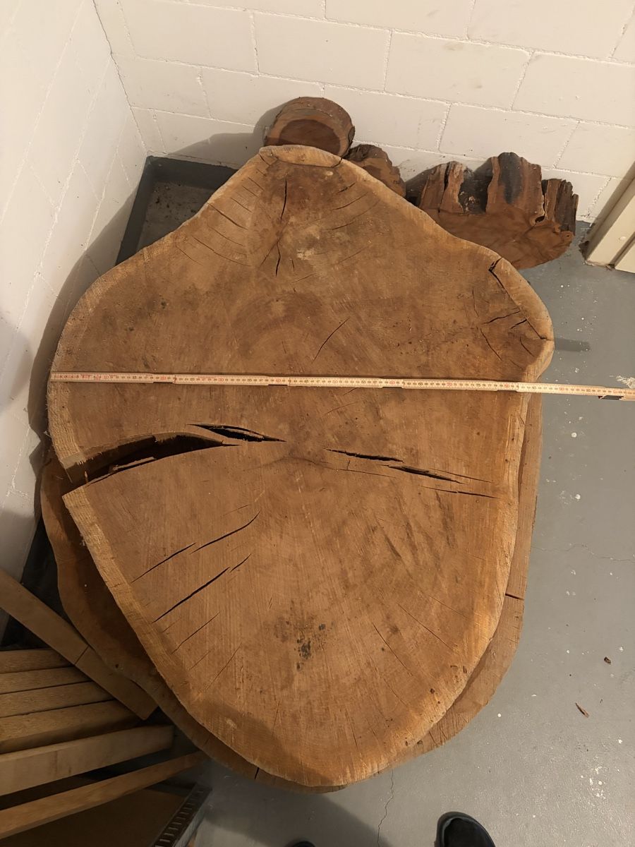 Articoli in legno: xxl Baumscheibe Eiche massiv Naturholz rustikal – Nuovo (secondo la descrizione) da Reichenburg venduto da woodlov 1
