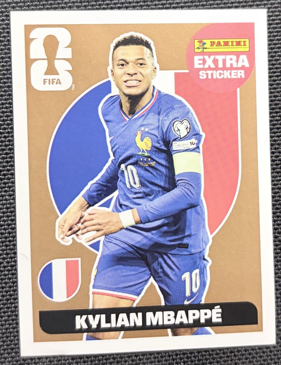 Panini Carte collezionabili: Sticker Panini Kylian Mbappé FIFA Extra – Nuovo (secondo la descrizione) da Montpreveyres venduto da hae_zk6g