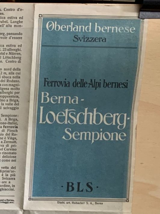 Cartoline postali: Loetschberg- Sempione - Oberland Bernese – Usato da Sorengo venduto da 74in