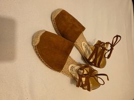 Buffalo London Espadrilles Damen Grösse 38 braun Wildleder