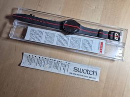 Limitierte Swatch Uhr. Design von Not Vital