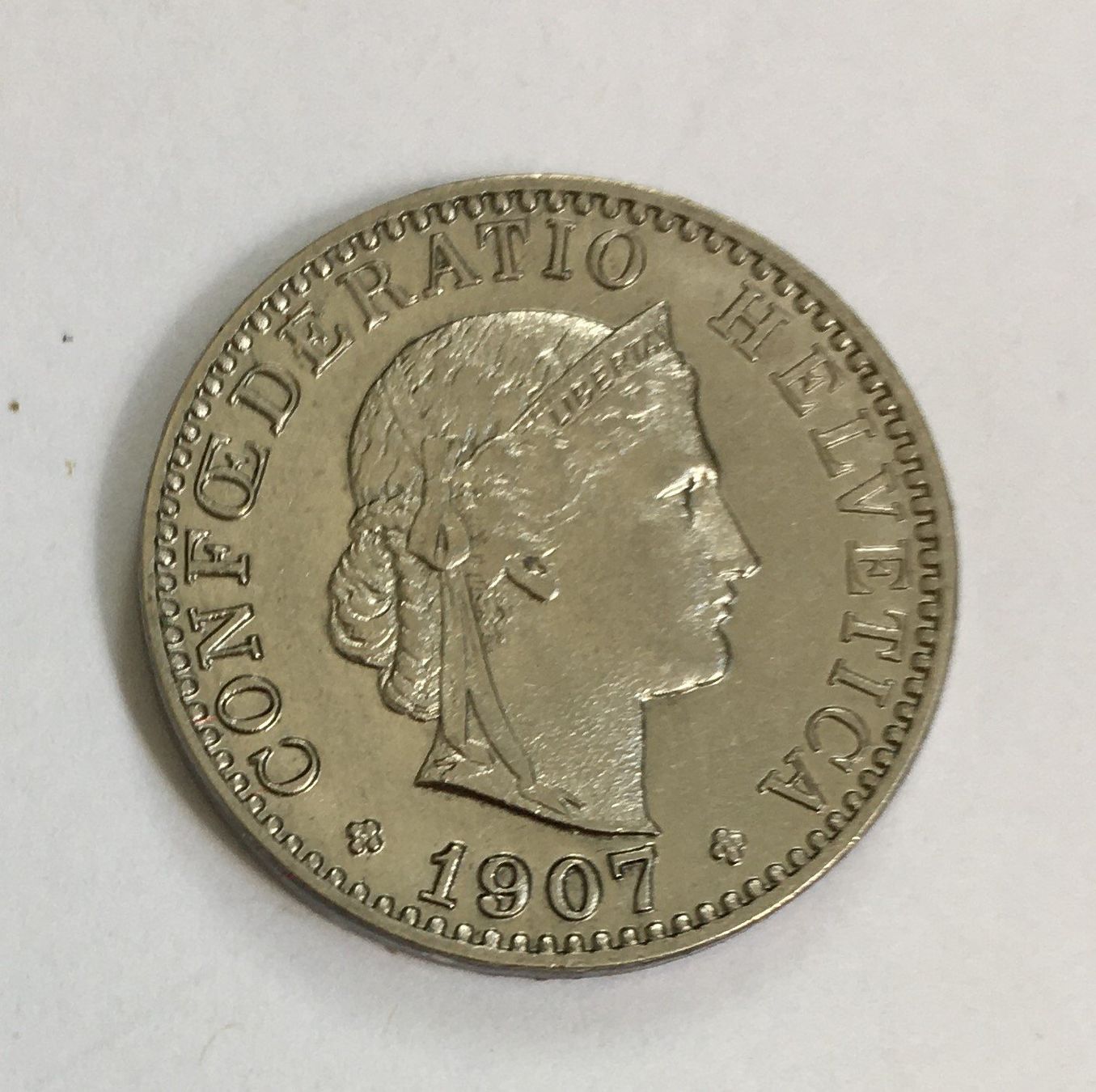 Tutti le monete: 1907 20 Rappen unz – Nuovo (secondo la descrizione) da Kirchberg SG venduto da Zenhad69