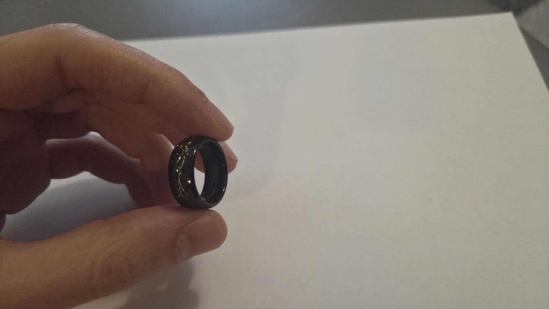 Ringe: Bague Tungstène Feuille d'or 52  – Gebraucht aus Neuchâtel von Atashi_dayo 1