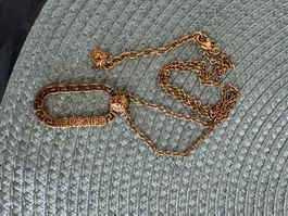 Versace authentique collier couleur or, parfait état!
