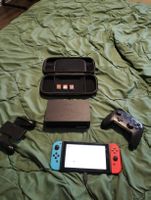 Nintendo switch mit viel zubehör