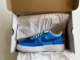 Nike Air Force 1 (Size 43) Customized, Mehrfarbig blau NEU