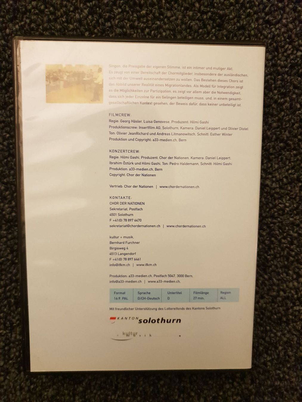 Tutti i DVDs: CHOR DER NATIONEN – Usato da Ruswil venduto da Ruck.Zuck. 1