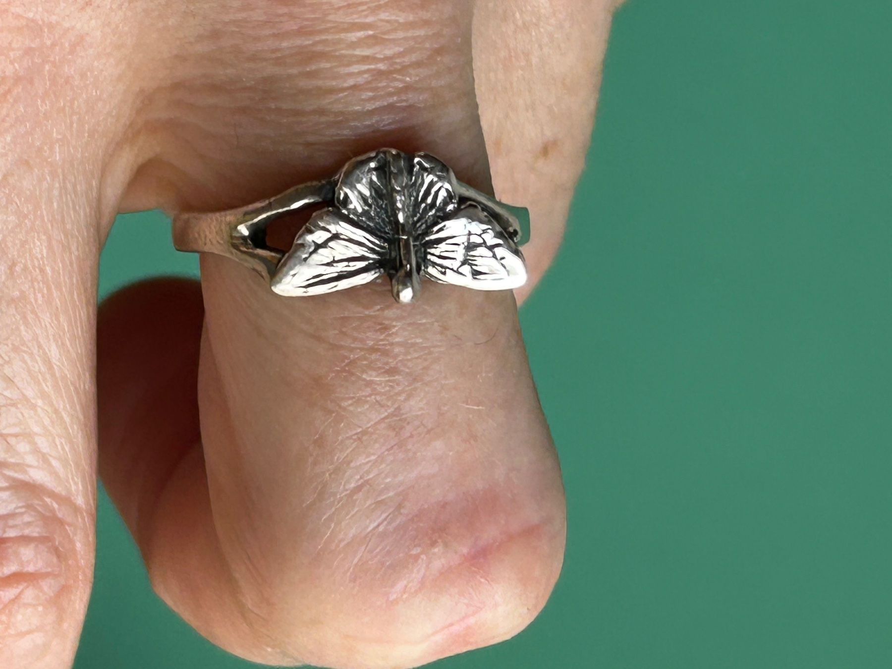Anelli: Silberring Falter oder Schmetterling (57.5) – Usato da Dittingen venduto da Bijoubelle 5
