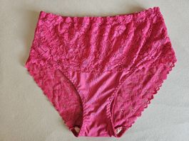 Damen Slip mit Spitze Farbe Pink Gr. L - XL