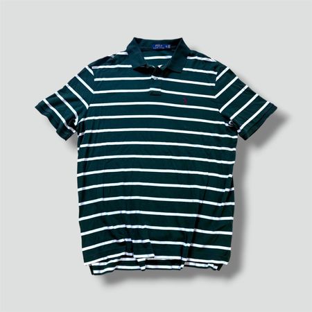 Polo Ralph Lauren green striped vintage shirt