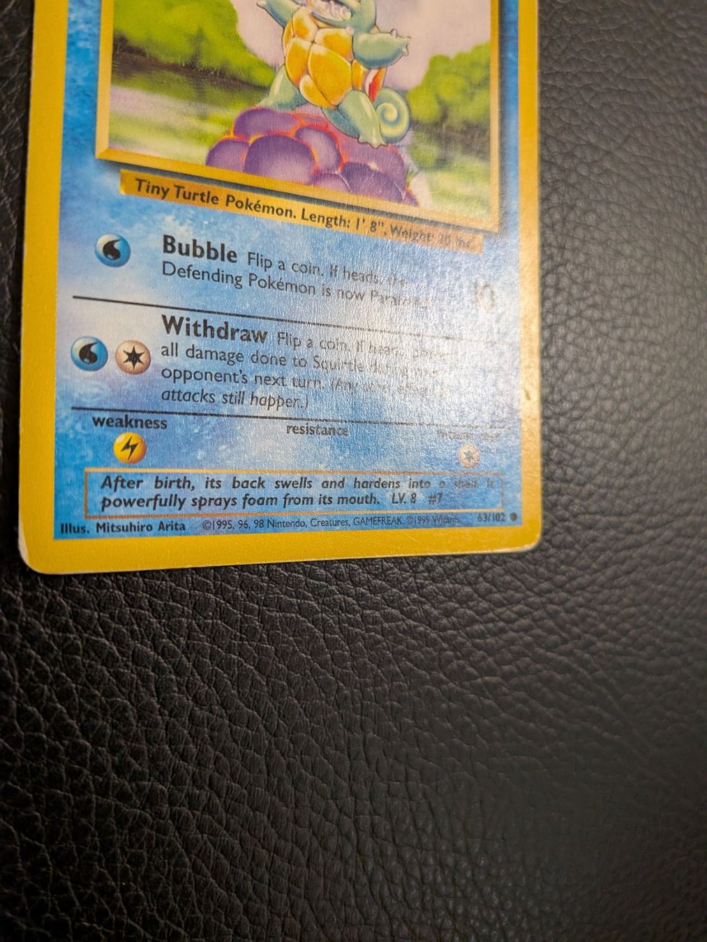 Pokémon Carte collezionabili: Base Set Squirtle 63/102 Ab 1 – Usato da Paradiso venduto da Pkmn10 1