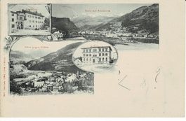 ILANZ GR sehr schöne Mehrbildkarte gel. 1899!
