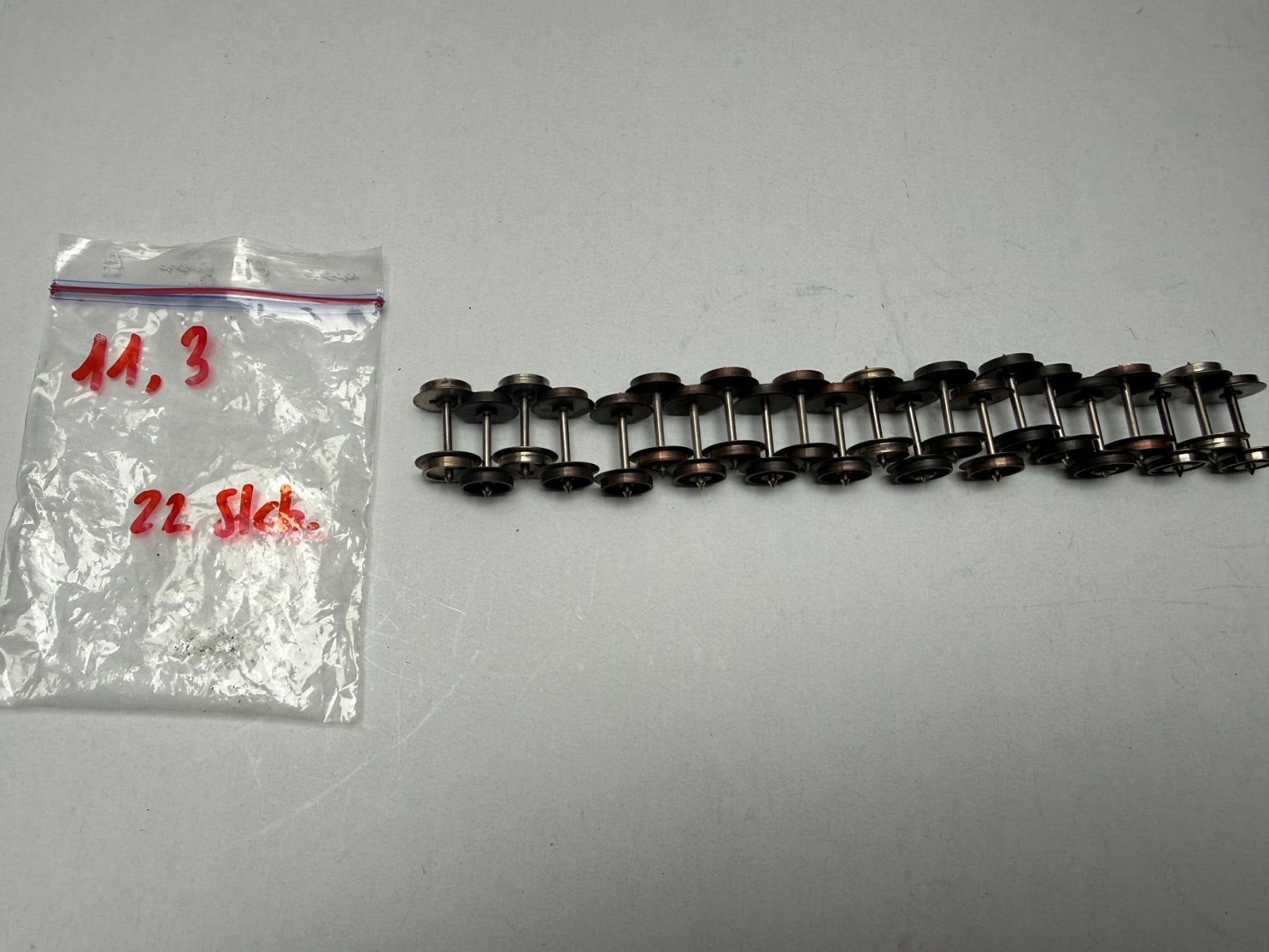 Modellini di ferrovie: Radsätze 11,4 mm Gleichstrom – Usato da Winterthur venduto da pascalCCS 1