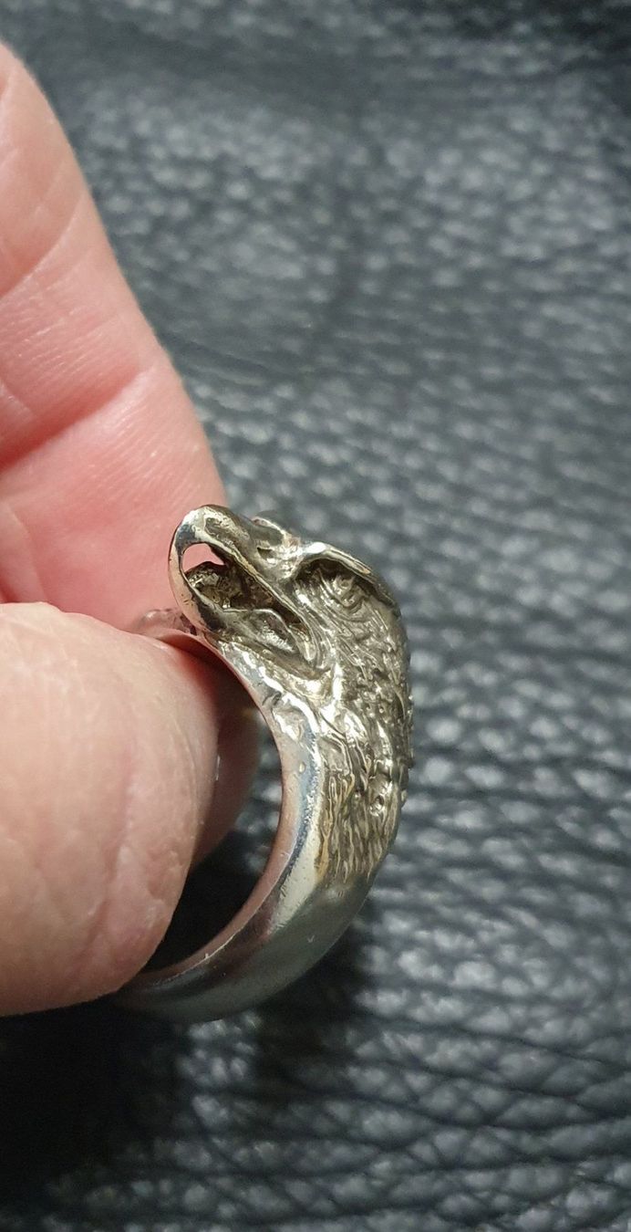 Bagues: Neu: Adlerkopf Ring / Gr. 62 / Silber 925 – Neuf (Voir description) à Muri AG par Edlerweiss-Schwarz 4