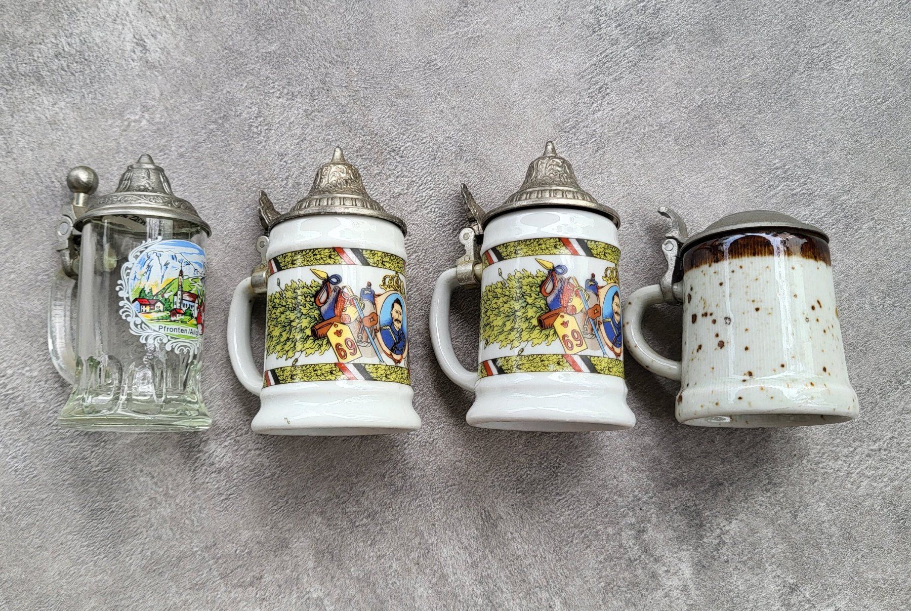 Bicchieri: Boccali birra da collezione, set da 4 pezzi – Usato da Castione venduto da Argi_R 5