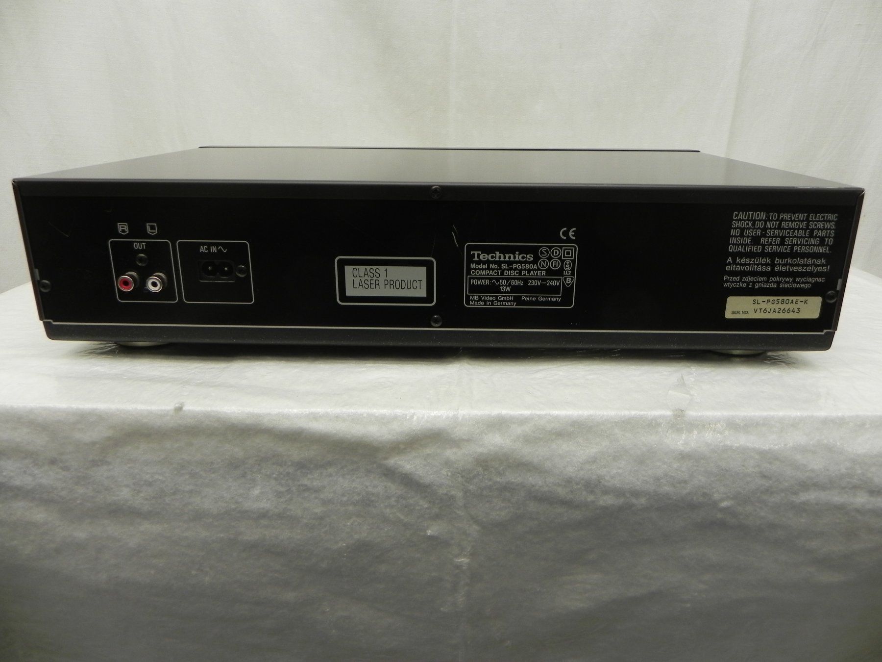 Technics Lettore multimediale & Streamer: Technics SL-PG 580A CD-Player Total Liquidation – Usato da Basel venduto da Life-Style-Art 7