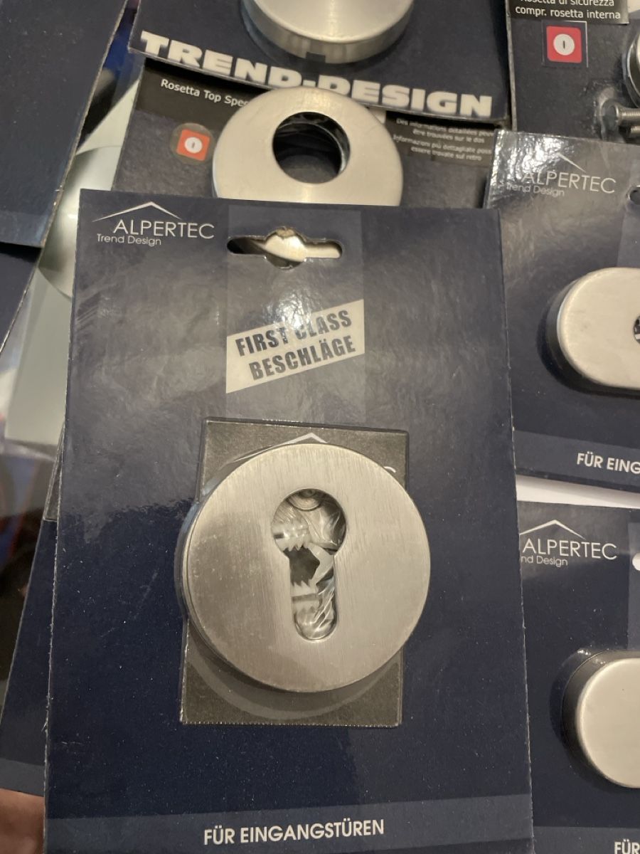 Schlösser: Rosette di sicurezza Trend Design Alpertec set porta d'ingre – Neu und originalverpackt aus Flums von mai_9fr6 5