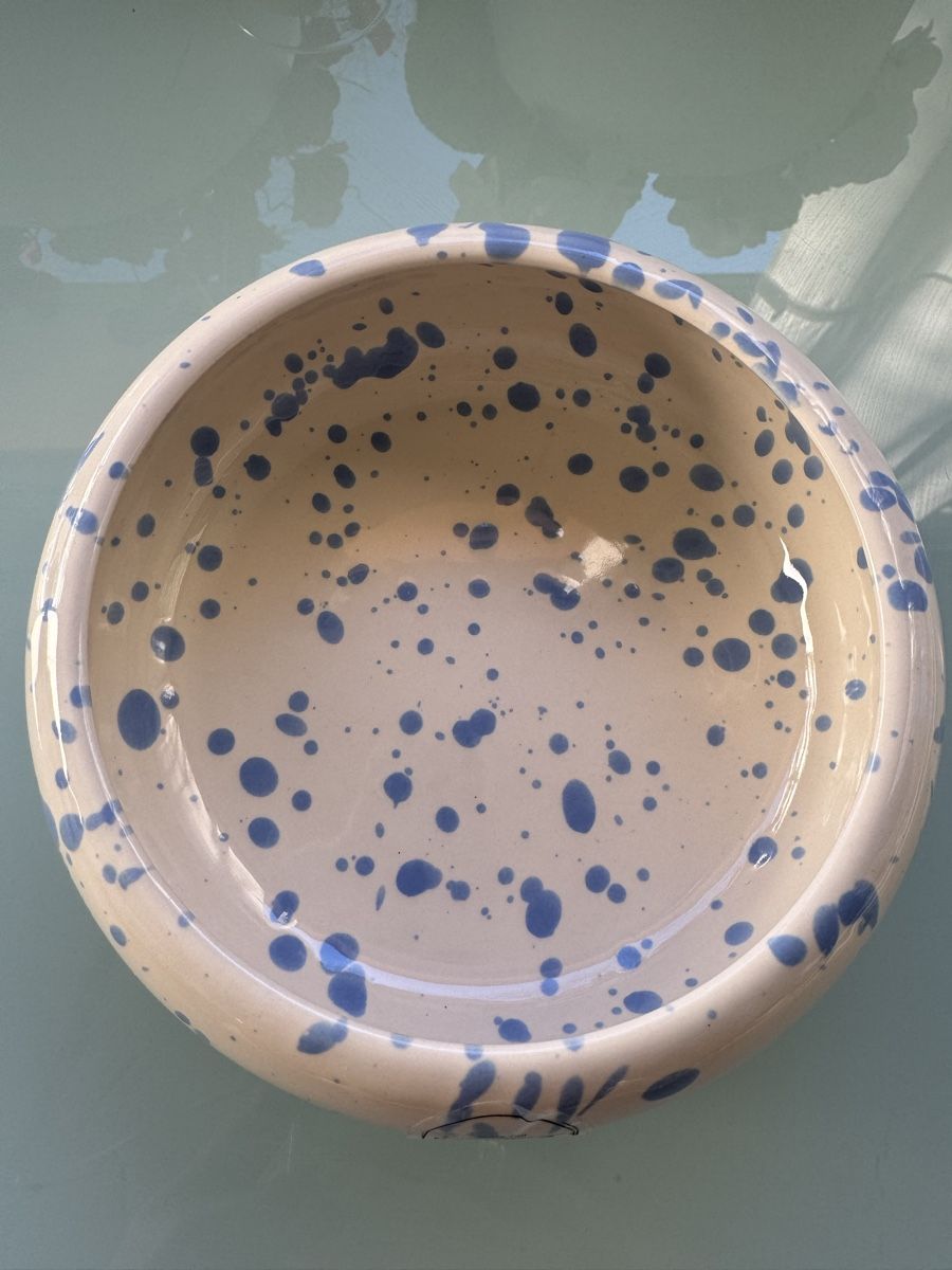Ciotole: Schale mit blauen Farbtupfern, Neu! – Nuovo (secondo la descrizione) da zürich venduto da Bailey17 1