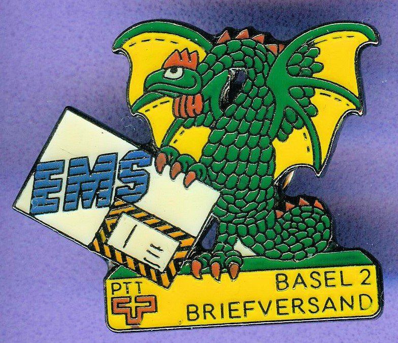 Placchette & Badge: PTT  BASEL 2 Briefversand  Vogel GRYF  – Usato da Winterthur venduto da Sammleroase