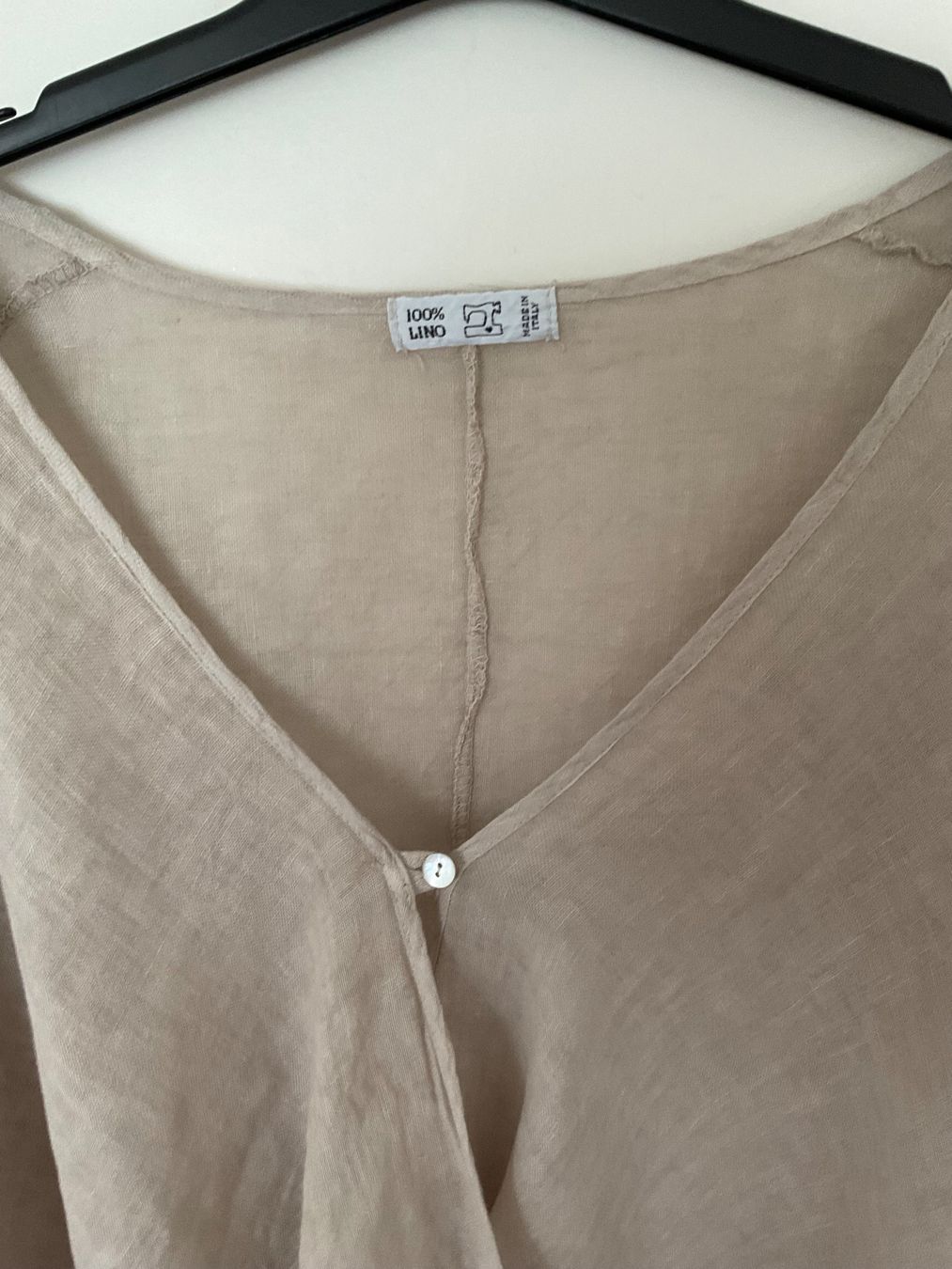 Camicette: 100% LINO oversize Bluse Gr s. Masse, Wickeloptik – Nuovo (secondo la descrizione) da Urdorf venduto da alda02 2