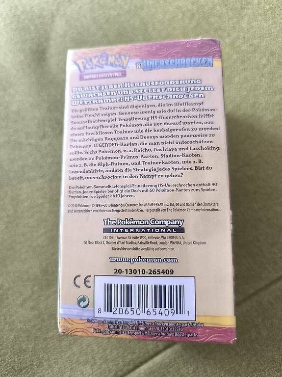 Carte collezionabili: Pokemon Unerschrocken Display 18 – Usato da Zürich venduto da Beastware 1