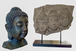 Bouddha décoration 2x dekorative Buddha zen Asia Thaï