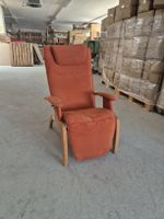 Sessel orange Holzgestell guter Zustand