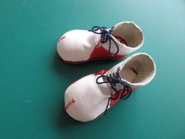 Puppenschuhe Clown Schuhe, Leder, Fuss 3.5-5 cm, Sohle 6 cm