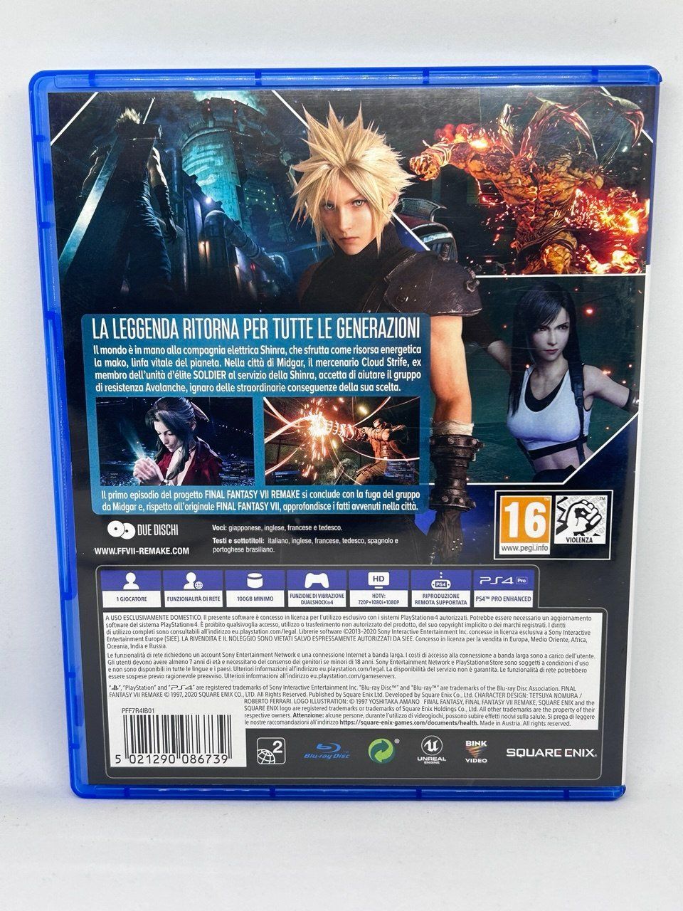 Sony Giochi: Final Fantasy VII Remake per PlayStation 4 – Usato da Giubiasco venduto da LorisVale 1