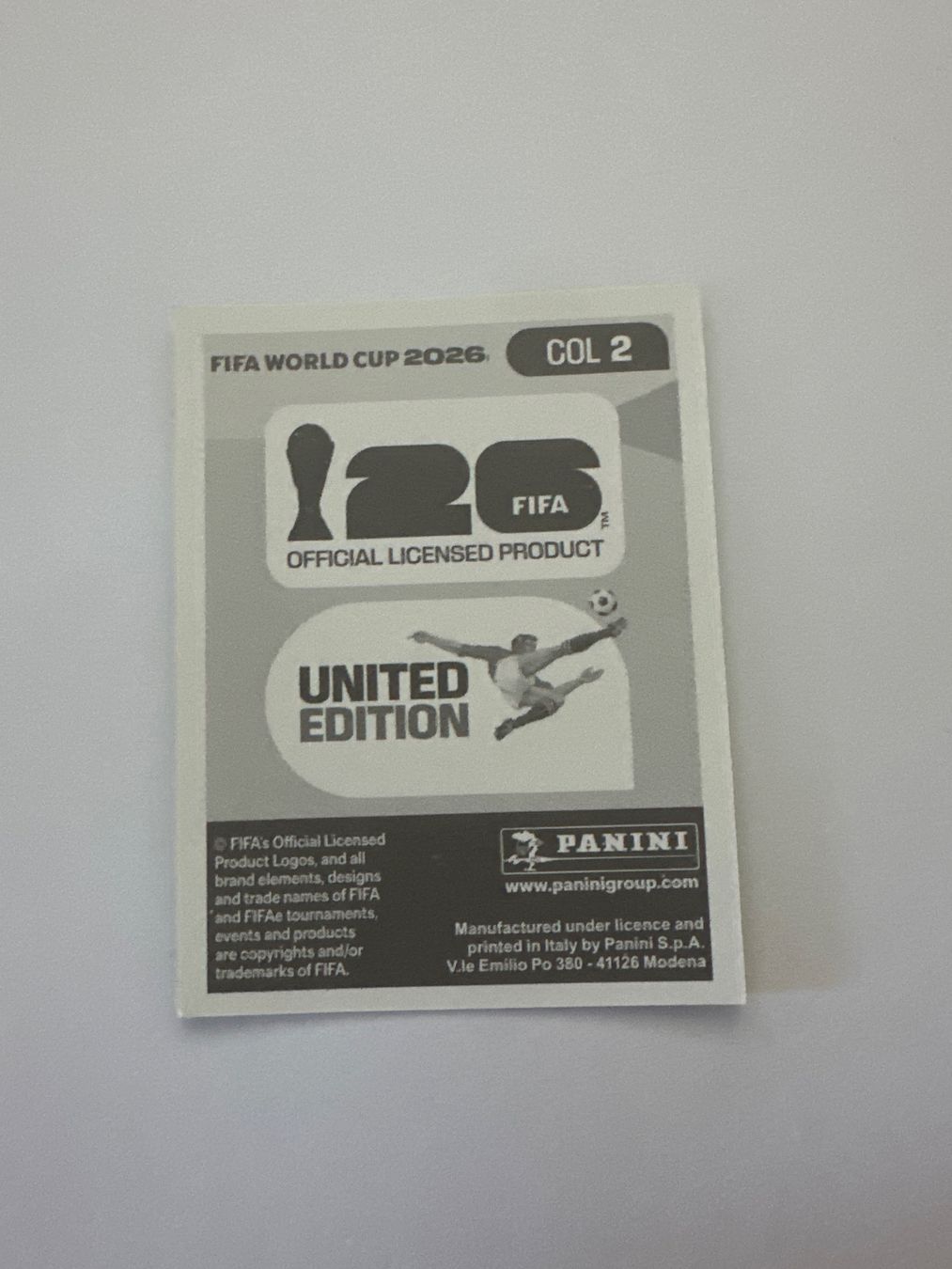 Panini Carte collezionabili: Panini FIFA WM 2026 Sticker - COL 2 – Usato da Sulz AG venduto da DealWerk 1