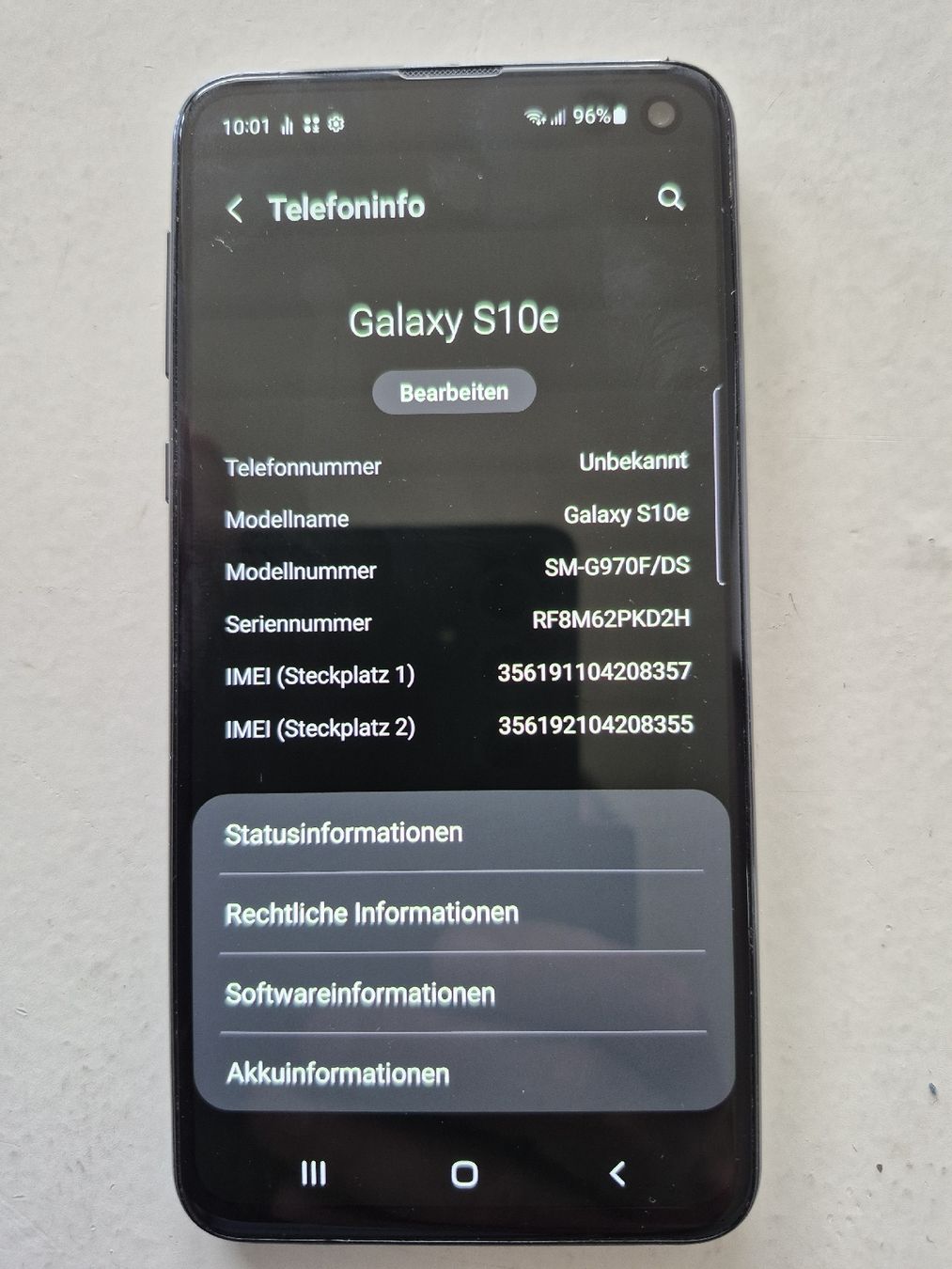Samsung Telefoni cellulari / Smartphones: Samsung Galaxy S10e Smartphone gebraucht – Usato da Beinwil am See venduto da remagaut5712 5