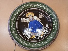 TOP! Kohler Biel - handbemalter, ca. 30 cm CH-Wandteller