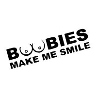 Auto / Car Sticker Boobies make me smile 5x20cm NEU