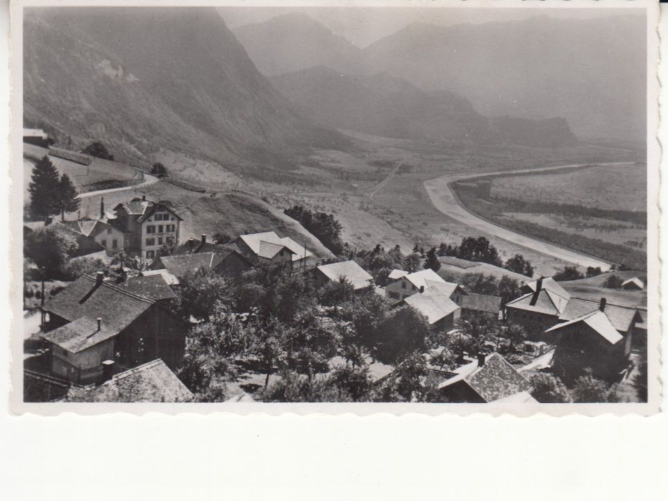 Cartoline postali: Samina Rheintal 1947 – Usato da Bürglen TG venduto da StampGraf