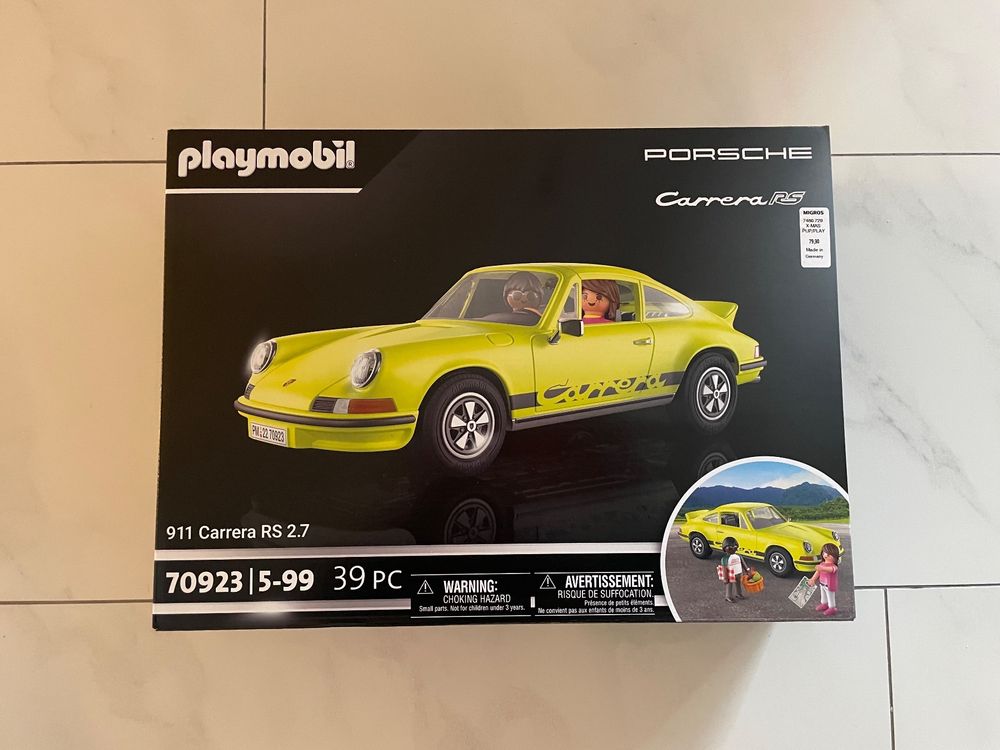 Playmobil 70923 Porsche 911 Carrera RS 2.7 – Neuf En Boîte – 2 Personnages – Allemagne