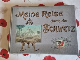 Antikes Fotoalbum "Meine Reise durch die Schweiz", Rarität!