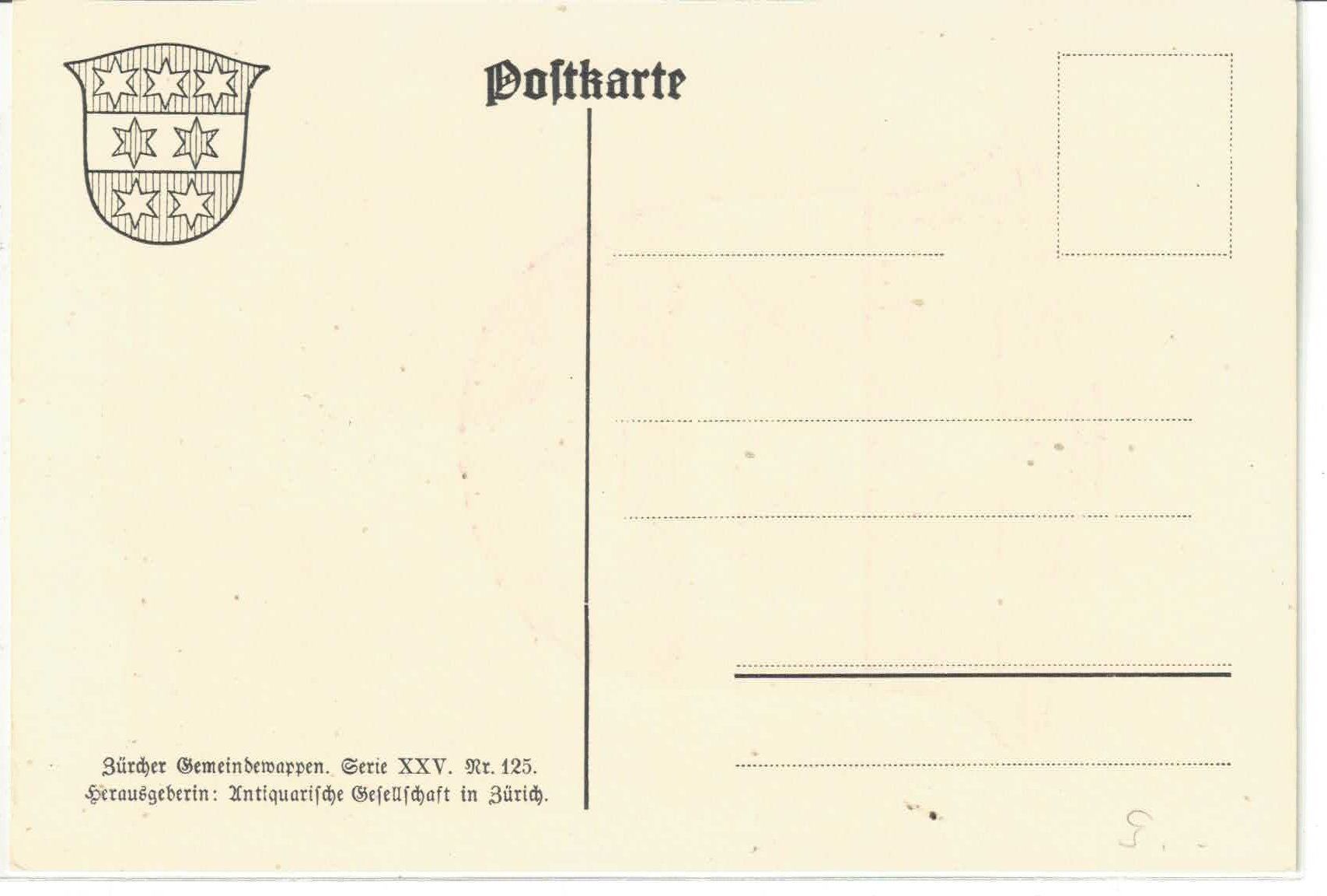 Cartoline postali: Bertschikon - Gemeindewappen – Usato da Ettingen venduto da Kartenplanet 1