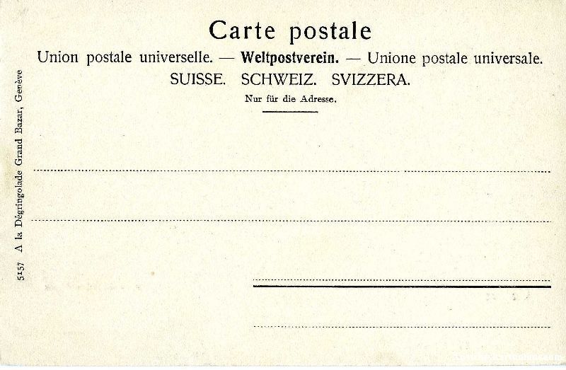 Cartoline postali: Genève - rue du Montblanc Tram + c1900 – Usato da Emmenbrücke venduto da teestube 1
