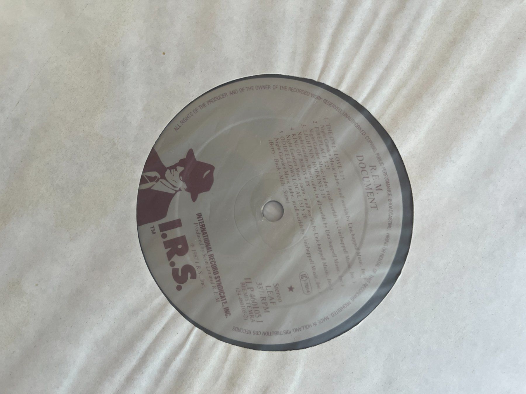 Schallplatten: R.E.M. – Document Vinyl LP 1st Press 1987 – Gebraucht aus Effretikon von ChrisLamberger 3