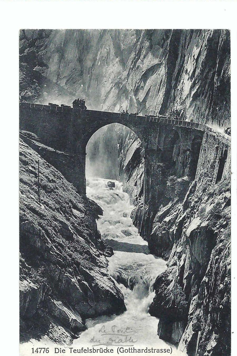Cartoline postali: Andermatt Uri, Teufelsbrücke, Gotthardstrasse – Usato da Thun venduto da 44wart