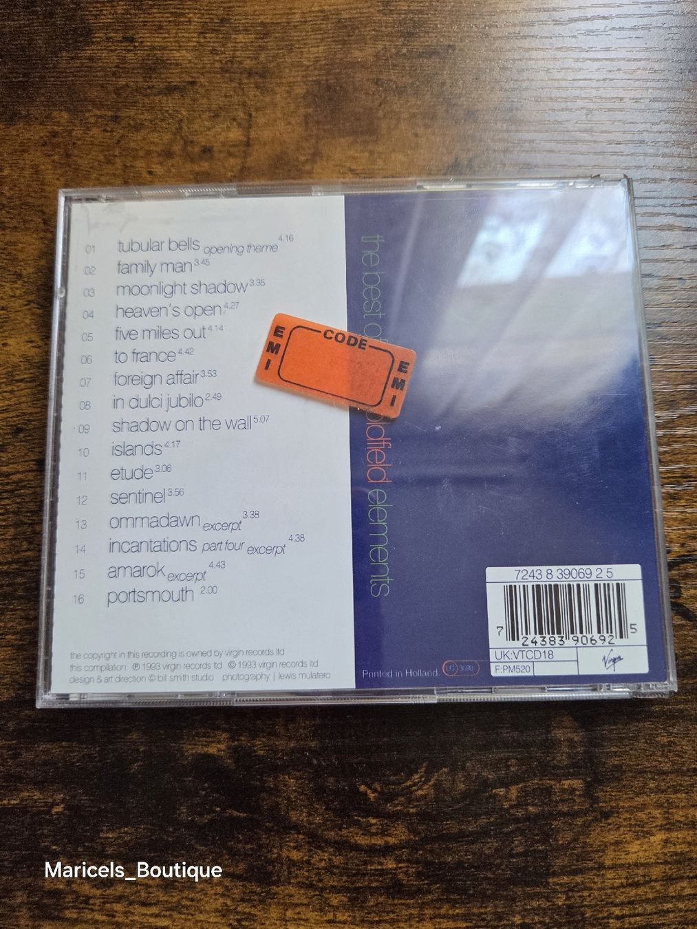 CD: Mike Oldfield Elements CD compilation album good condition – Usato da Winterthur venduto da Maricels_Boutique 2