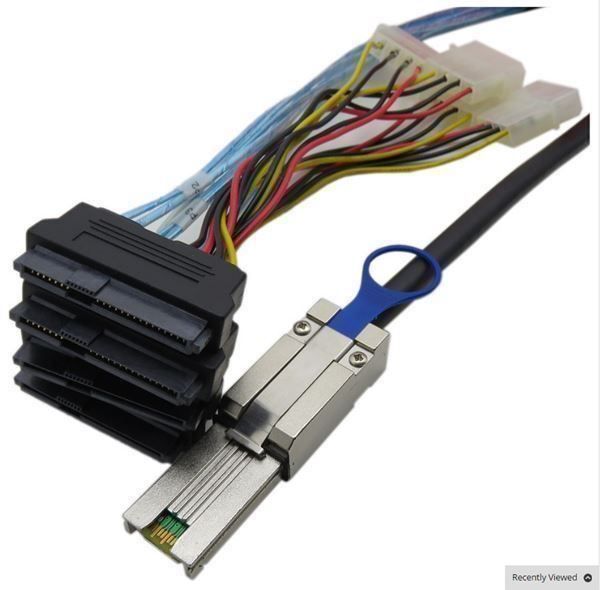 Cavi: Mini SAS 4x Mini SAS26P SFF-8088 zu 4 SF – Nuovo e nell'imballaggio originale da Unterägeri venduto da RmOnline 5