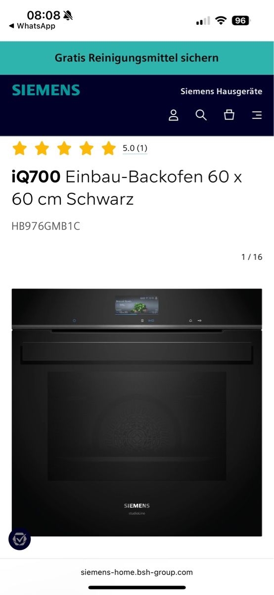 Siemens Elettrodomestici da cucina: Enibaubackofen – Nuovo e nell'imballaggio originale da Rothrist venduto da ischifa
