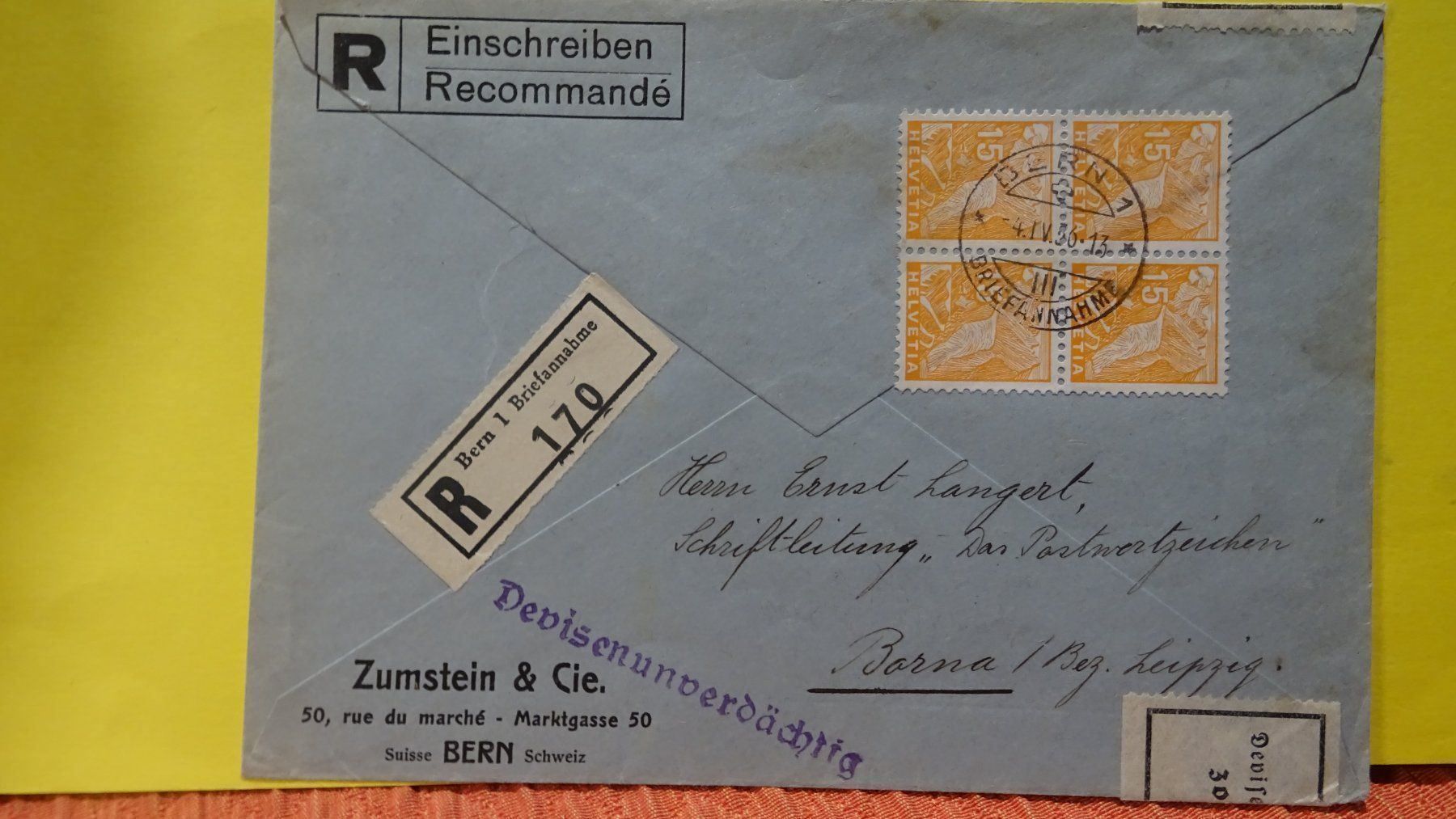 Tutti i francobolli: 1934 LANDSCHAFTSBILD, BUCHDRUCK 4.IV.36 – Usato da Eschenbach SG venduto da eDaisy