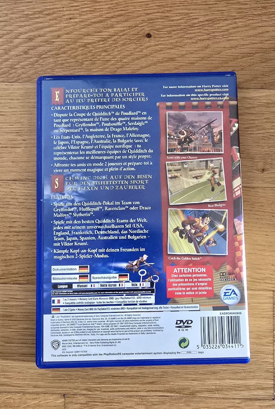 Giochi: Harry Potter: Coupe du Monde de Quidditch PS2 - Jeu – Usato da Genève venduto da MariaS2 3
