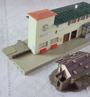 FALLER Bahnhof Bellevue und Berghaus 1:87 Spur0 Vintage 