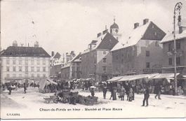 CHAUX-de-FONDS, place du marché